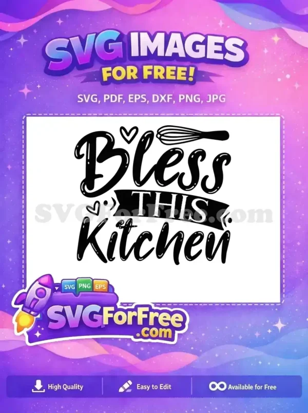 Free Bubbly Script Whisk Free Hearts Kitchen Decor Cooking Quotes Free SVG