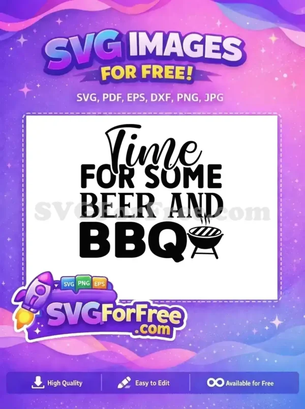 Free Beer BBQ Quote Free Smoking Grill Cooking Quotes Free SVG
