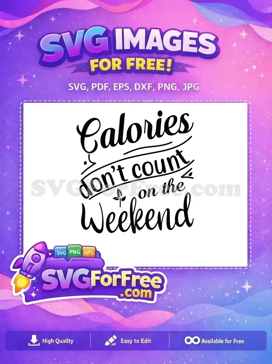 Free Weekend Quote Free Black Leaf Accent Cooking Quotes Free SVG