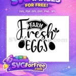 Free Fresh Eggs Free Farmhouse Script Cooking Quotes Free SVG - Instant Download