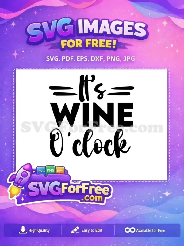 Free Black Script Free Funny Wine Kitchen Decor Free SVG