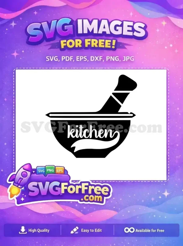 Free Mortar Pestle Free Kitchen Utensil Cooking Quotes Free SVG