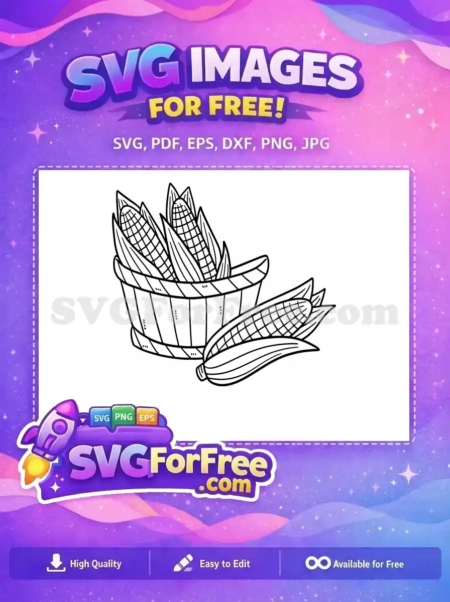 Free Golden Corn Free Farm Silhouette Autumn Harvest Free SVG