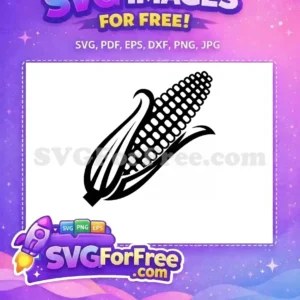Free Black Corn Free Farm Silhouette Harvest Design Free SVG