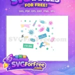 Free Colorful Protection Free Happy Sad Viruses COVID 19 Free SVG - Instant Download