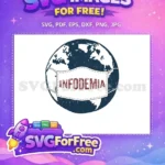 Free Dark Globe Mask Free Red Infodemia COVID 19 Free SVG - Instant Download