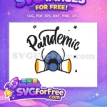 Free Blue Gas Mask Free Orange Filters Pandemic Protection Free SVG - Instant Download