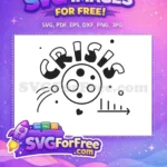 Free Black Crisis Lettering Free Virus Graph Element COVID 19 Free SVG - Instant Download