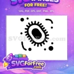 Free Black Spiky Virus Free Germs COVID 19 Free SVG - Instant Download