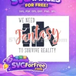 Free Fantasy Script Free Blue Books COVID Free SVG - Instant Download