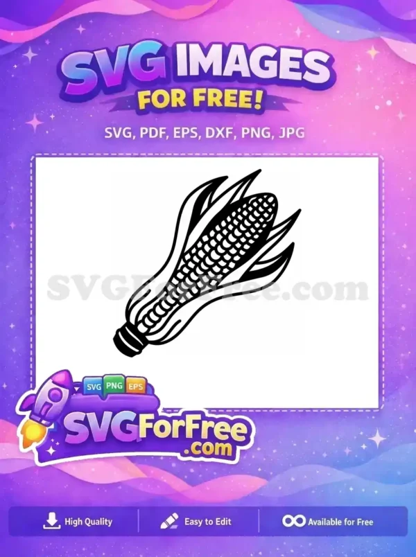 Free Ripe Yellow Corn Free Autumn Harvest Silhouette Free SVG Free Ripe Yellow Corn Free Autumn Harvest Silhouette Free SVG