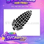 Free Black Corn Free Detailed Husk Farm Produce Free SVG - Instant Download