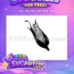 Free Husked Corn Free Circle Kernels Farm Harvest Free SVG - Instant Download