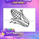 Free agriculture corn stalk Free farm harvest Corn Silhouette Free SVG - Instant Download