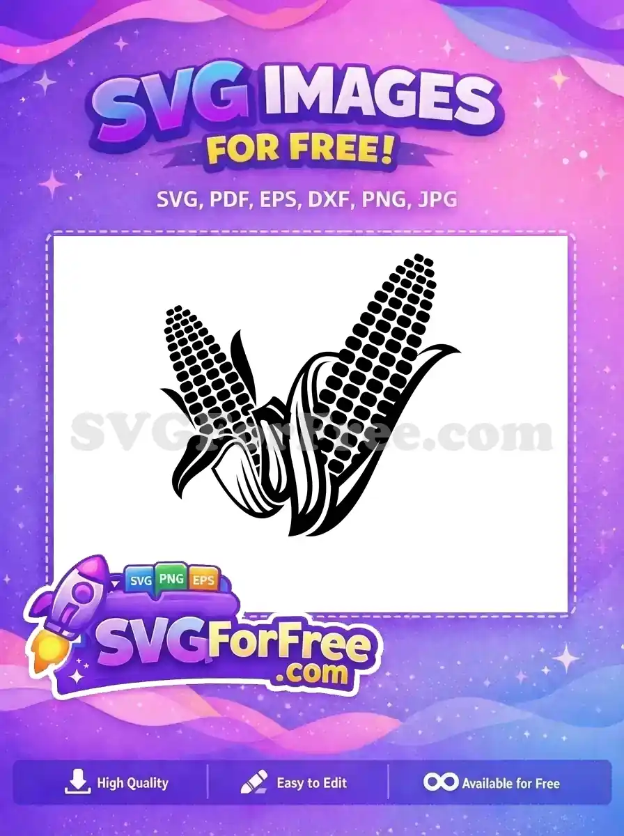Free Black Corn Free Detailed Silhouette Farm Harvest Free SVG