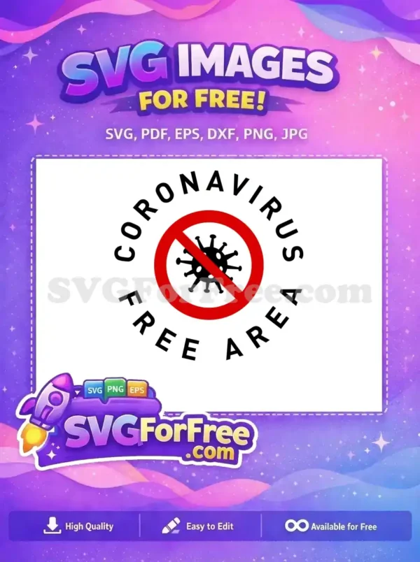 Free No Coronavirus Symbol Free Clean Area Coronavirus Quotes Free SVG