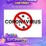 Free Red No Symbol Free Black Virus Shapes Coronavirus Outbreak Free SVG - Instant Download