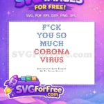 Free Sarcastic Cross Stitch Free Quarantine Quote Coronavirus Quotes Free SVG - Instant Download