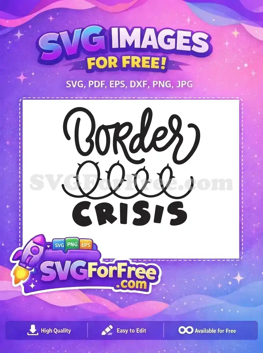 Free Bold Border Free Crisis Barbed Wire Coronavirus Quotes Free SVG