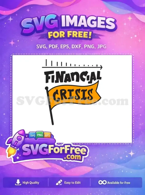 Free Bold Orange Banner Free Economic Downturn Coronavirus Quotes Free SVG