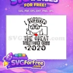 Free Happy Toilet Paper Free Thumbs Up Coronavirus Crisis 2020 Free SVG - Instant Download