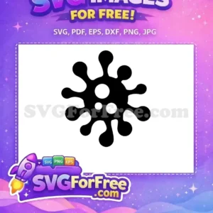 Free Black Virus Shape Free Simple Microbe Icon Coronavirus Quotes Free SVG