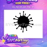 Free Black Coronavirus Icon Free Splatter Virus Shape Coronavirus Quotes Free SVG - Instant Download