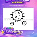 Free black virus Free small germs Coronavirus Quotes Free SVG - Instant Download