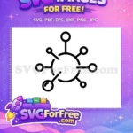 Free Coronavirus Symbol Free Simple Line Art Coronavirus Quotes Free SVG - Instant Download