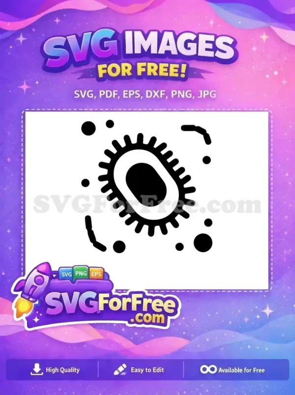 Free Spiky Microbe Free Germ Element Coronavirus Quotes Free SVG