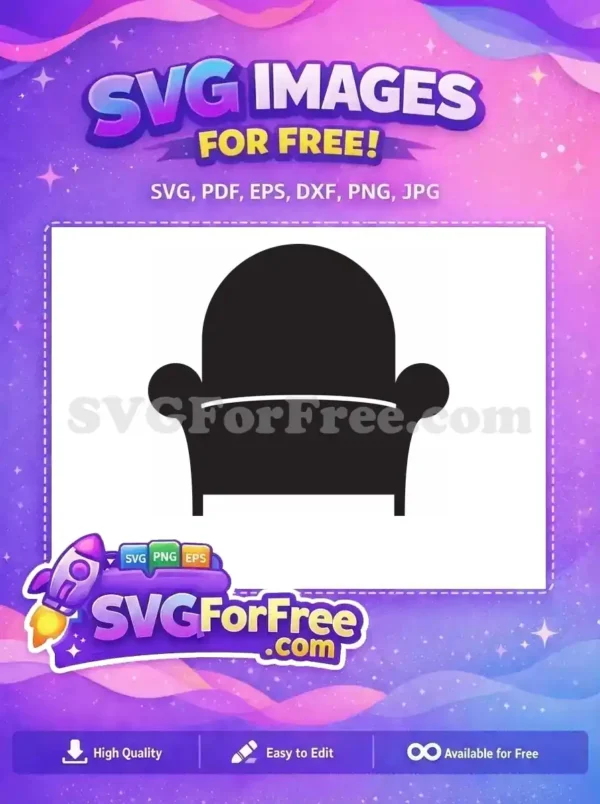 Free Monica's Couch Silhouette Free Iconic Black Friends TV Show Free SVG