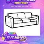 Free Friends Couch Free Cast Silhouette Central Perk Free SVG - Instant Download