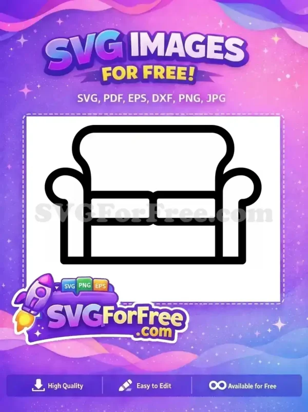 Free Central Perk Orange Free Iconic Friends Sofa TV Show Free SVG Free Central Perk Orange Free Iconic Friends Sofa TV Show Free SVG