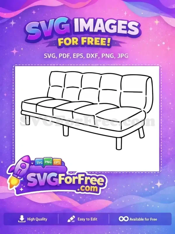 Free Black Line Art Free Minimalist Furniture Couch Silhouette Free SVG Free Black Line Art Free Minimalist Furniture Couch Silhouette Free SVG
