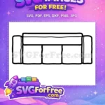 Free Classic Sofa Free Comfortable Design Friends Show Free SVG - Instant Download