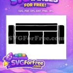 Free Ross Geller Relaxed Free Iconic Sofa Scene Friends Free SVG - Instant Download