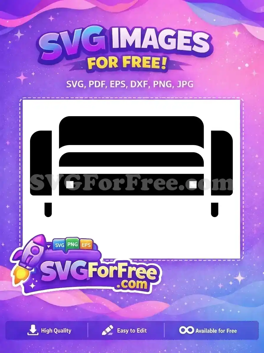 Free Black Sofa Free Home Furniture Living Space Free SVG