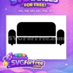 Free Iconic Orange Couch Free Friends Sitcom Central Perk Free SVG - Instant Download