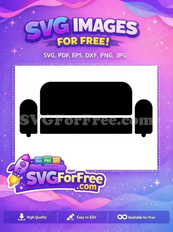 Free Iconic Orange Couch Free Friends Sitcom Central Perk Free SVG