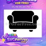 Free Iconic Couch Scene Free Black Silhouette Friends TV Show Free SVG - Instant Download
