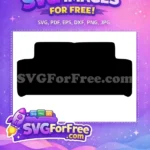Free Black Couch Free Iconic Central Perk Friends Free SVG - Instant Download