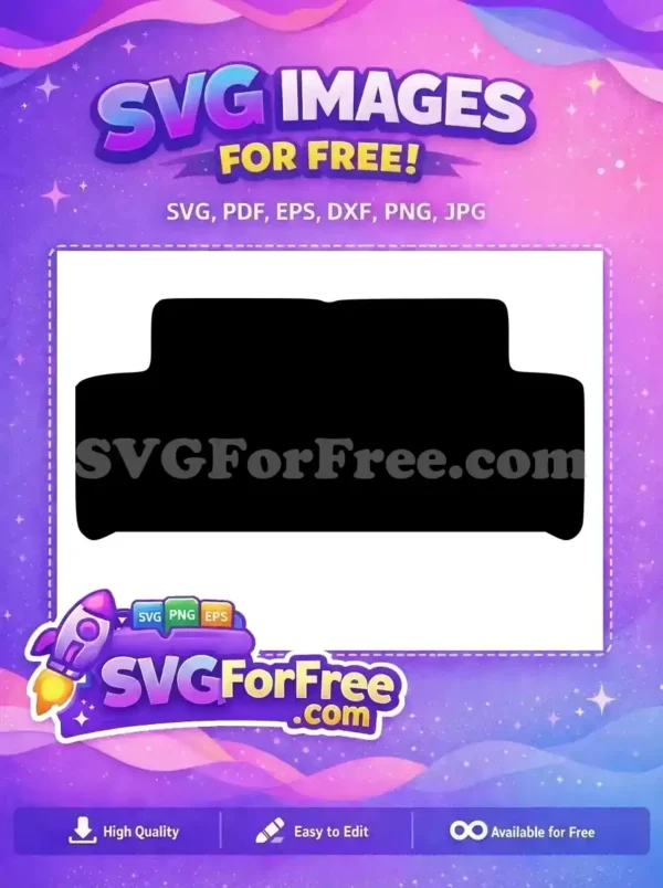Free Black Couch Free Iconic Central Perk Friends Free SVG