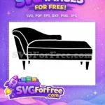 Free Couch Silhouette Free Ross Geller Friends Free SVG - Instant Download