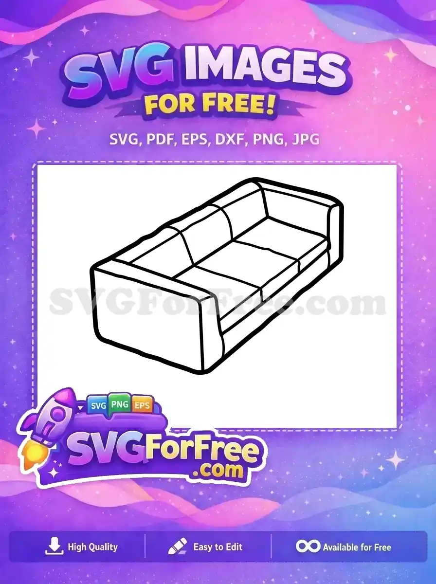 Free Modern Sofa Free Home Decor Couch Silhouette Free SVG