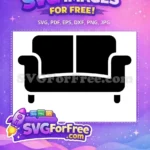 Free Friends on Couch Free Silhouette Design Friends TV Show Free SVG - Instant Download