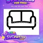 Free iconic Friends couch Free relaxed gathering Friends TV Show Free SVG - Instant Download