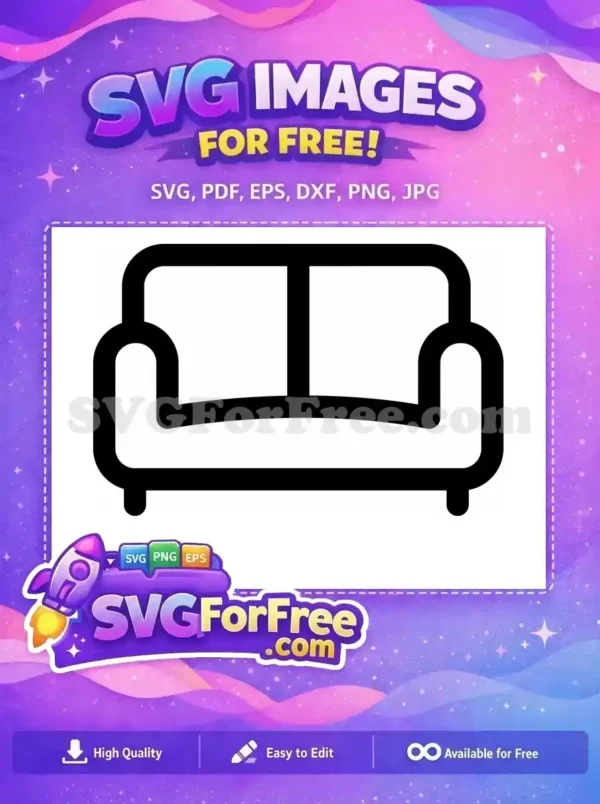 Free iconic Friends couch Free relaxed gathering Friends TV Show Free SVG