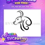 Free Tribal Bull Head Free Majestic Horns Cow Bull SVG Free SVG - Instant Download