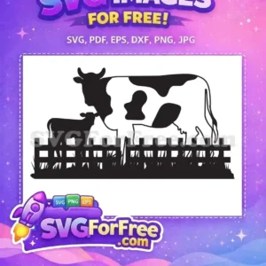 Free Black White Cow Free Black Calf Cow Bull Design Free SVG