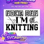 Free Knitting Scissors Free Grumpy Quote Crafting Design Free SVG - Instant Download